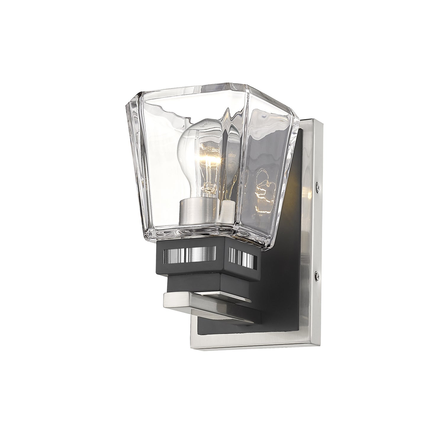 Z-Lite - 474-1S-BN-MB - One Light Wall Sconce - Jackson - Brushed Nickel / Matte Black