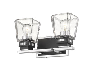 Z-Lite - 474-2V-CH-MB - Two Light Vanity - Jackson - Chrome / Matte Black