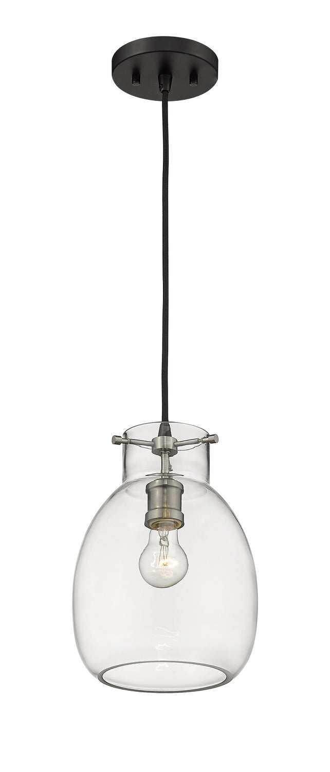 Z-Lite - 476MP-MB-BN - One Light Pendant - Bella - Matte Black / Brushed Nickel