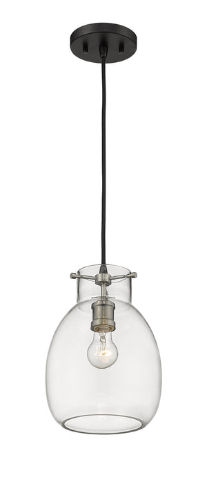 Z-Lite - 476MP-MB-BN - One Light Pendant - Bella - Matte Black / Brushed Nickel