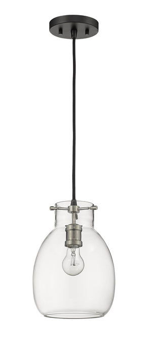 Z-Lite - 476MP-MB-BN - One Light Pendant - Bella - Matte Black / Brushed Nickel