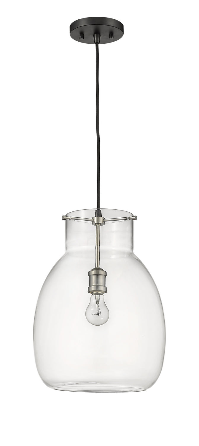 Z-Lite - 476P-MB-BN - One Light Pendant - Bella - Matte Black / Brushed Nickel