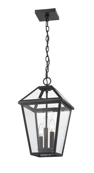 Z-Lite - 579CHB-BK - Three Light Outdoor Chain Mount Ceiling Fixture - Talbot - Black