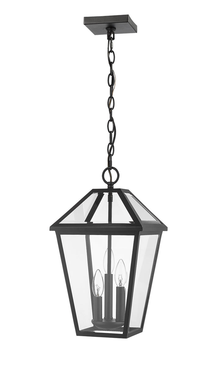Z-Lite - 579CHB-BK - Three Light Outdoor Chain Mount Ceiling Fixture - Talbot - Black