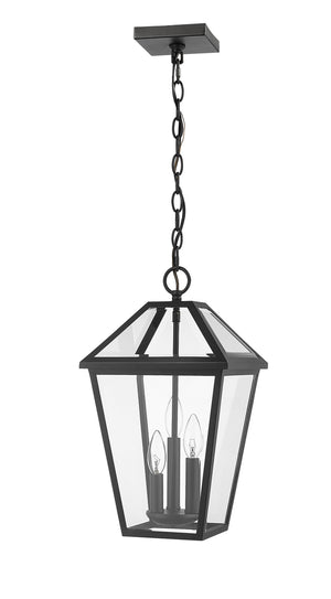 Z-Lite - 579CHB-BK - Three Light Outdoor Chain Mount Ceiling Fixture - Talbot - Black