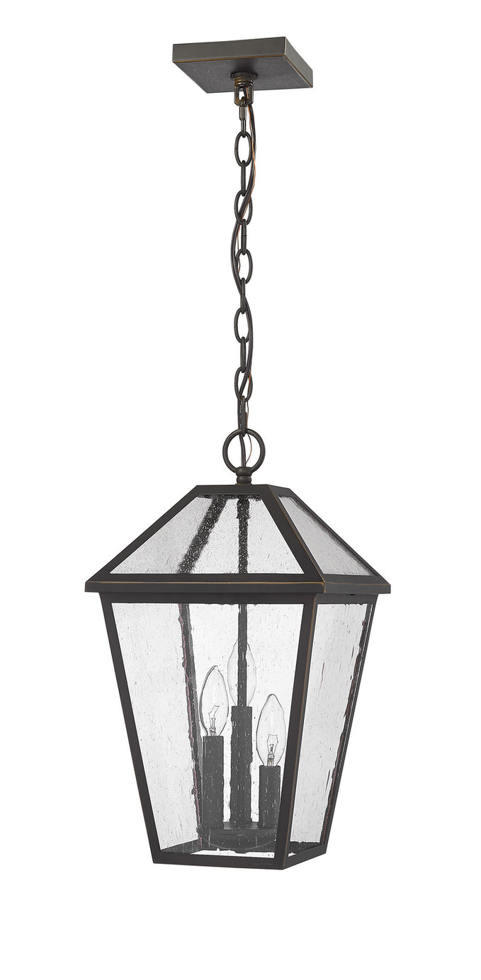 Z-Lite - 579CHB-ORB - Three Light Outdoor Chain Mount Ceiling Fixture - Talbot - Oil Rubbed Bronze