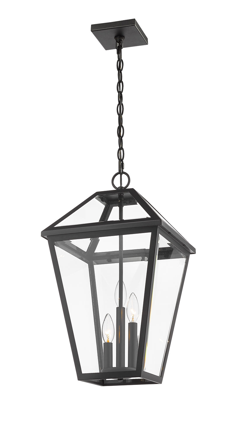 Z-Lite - 579CHXL-BK - Three Light Outdoor Chain Mount Ceiling Fixture - Talbot - Black