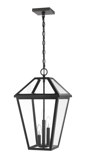 Z-Lite - 579CHXL-BK - Three Light Outdoor Chain Mount Ceiling Fixture - Talbot - Black