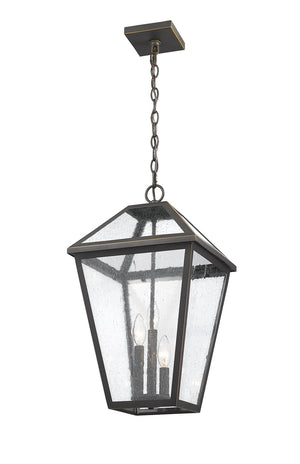 Z-Lite - 579CHXL-ORB - Three Light Outdoor Chain Mount - Talbot - Oil Rubbed Bronze