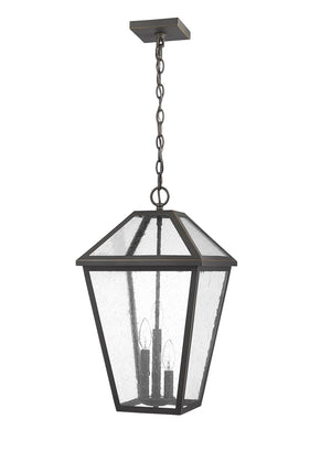 Z-Lite - 579CHXL-ORB - Three Light Outdoor Chain Mount - Talbot - Oil Rubbed Bronze