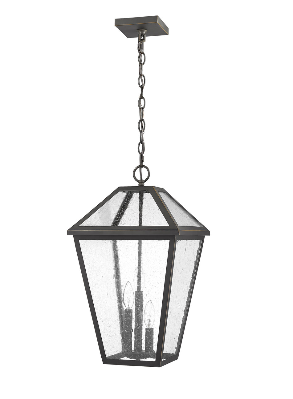 Z-Lite - 579CHXL-ORB - Three Light Outdoor Chain Mount Ceiling Fixture - Talbot - Oil Rubbed Bronze