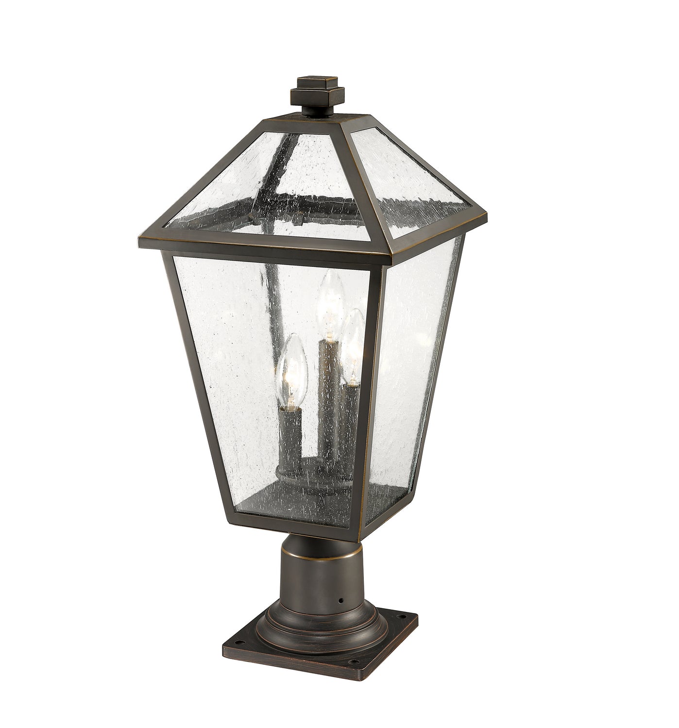 Z-Lite - 579PHBR-533PM-ORB - Three Light Outdoor Pier Mount - Talbot - Oil Rubbed Bronze