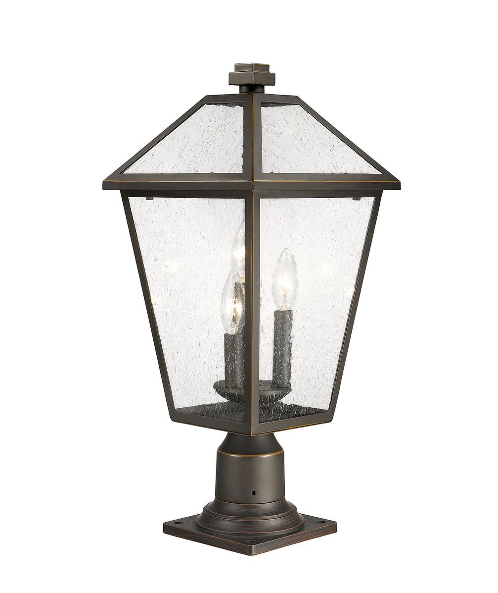 Z-Lite - 579PHBR-533PM-ORB - Three Light Outdoor Pier Mount - Talbot - Oil Rubbed Bronze