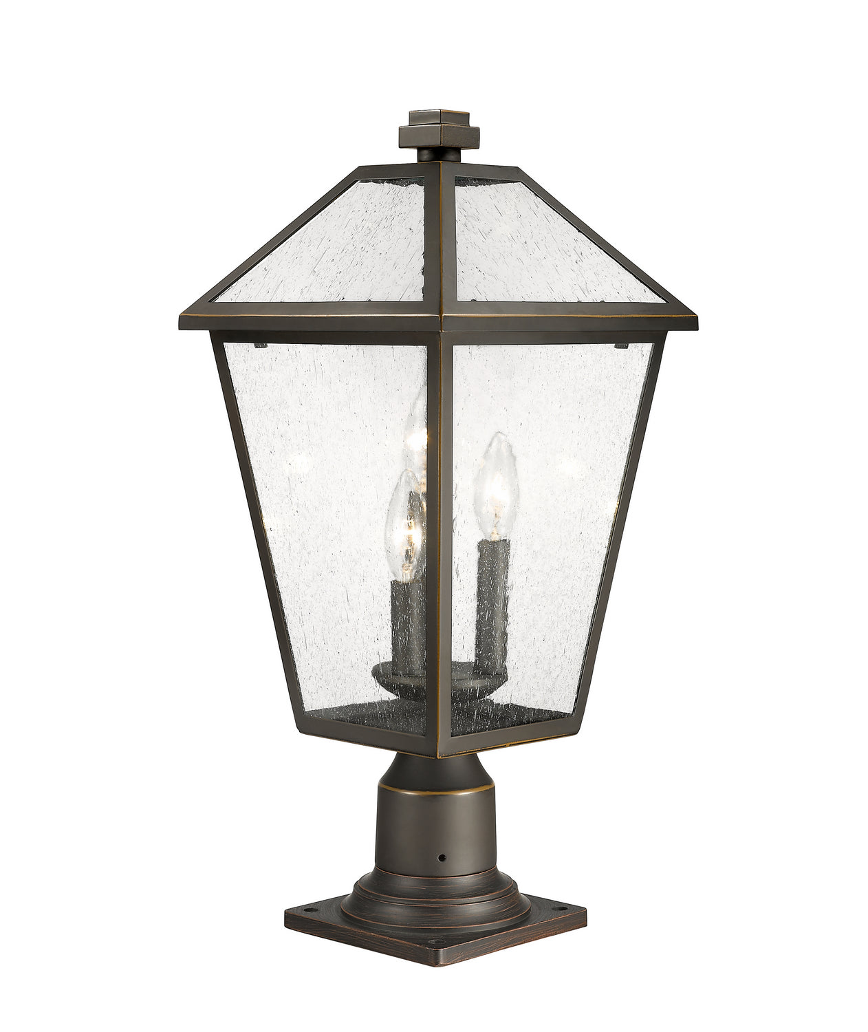 Z-Lite - 579PHBR-533PM-ORB - Three Light Outdoor Pier Mount - Talbot - Oil Rubbed Bronze