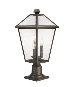 Z-Lite - 579PHBR-533PM-ORB - Three Light Outdoor Pier Mount - Talbot - Oil Rubbed Bronze