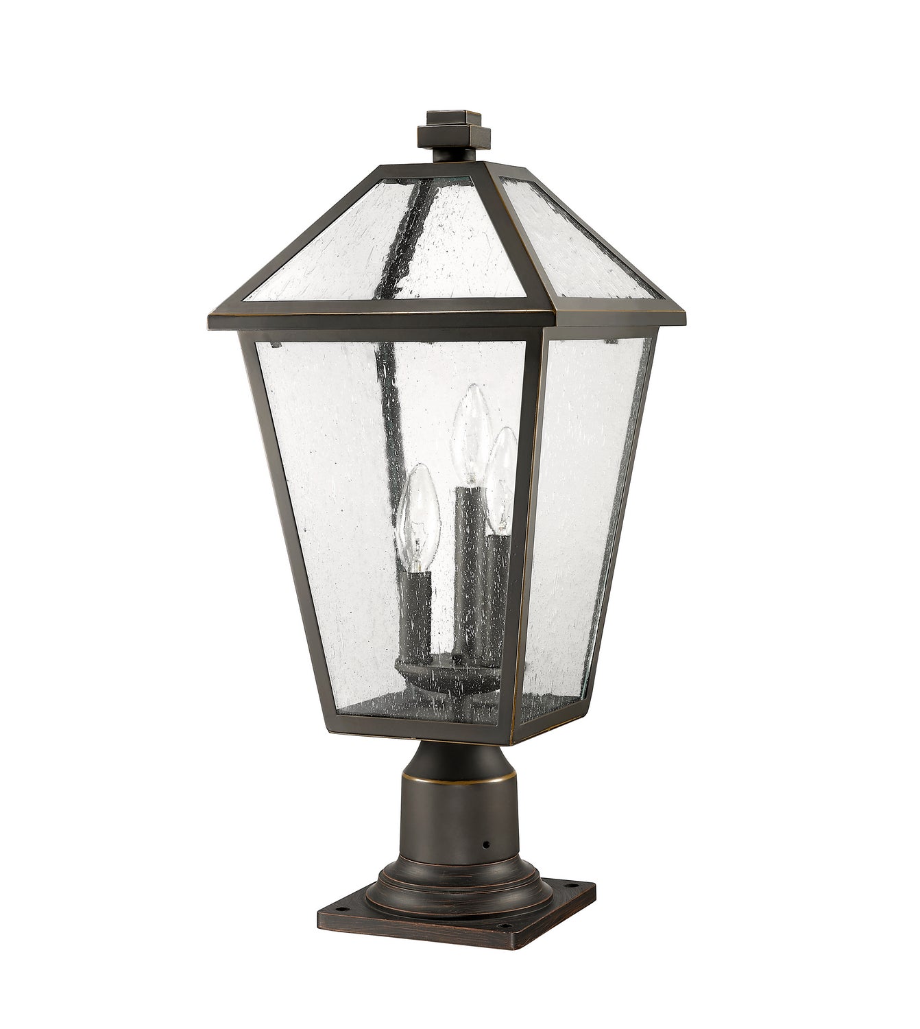 Z-Lite - 579PHBR-533PM-ORB - Three Light Outdoor Pier Mount - Talbot - Oil Rubbed Bronze