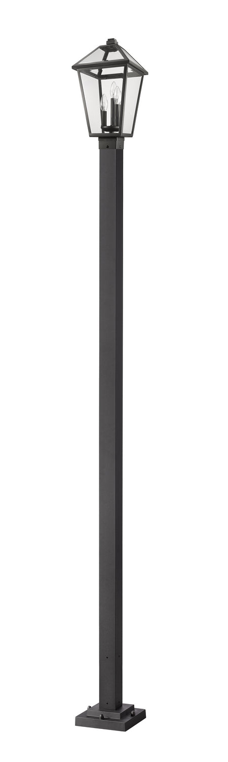 Z-Lite - 579PHBS-536P-BK - Three Light Outdoor Post Mounted Fixture - Talbot - Black