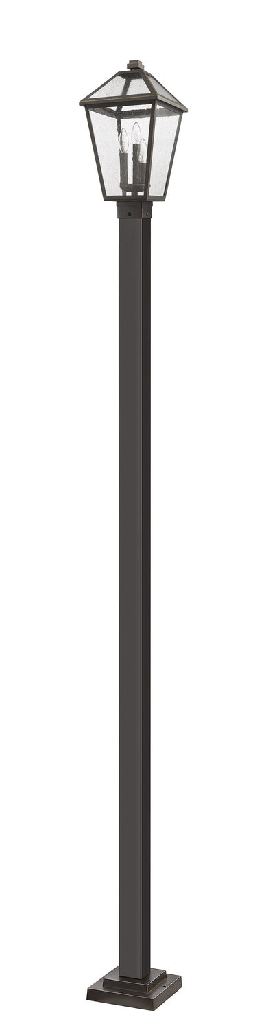 Z-Lite - 579PHBS-536P-ORB - Three Light Outdoor Post Mounted Fixture - Talbot - Oil Rubbed Bronze