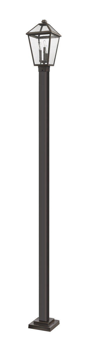 Z-Lite - 579PHBS-536P-ORB - Three Light Outdoor Post Mounted Fixture - Talbot - Oil Rubbed Bronze