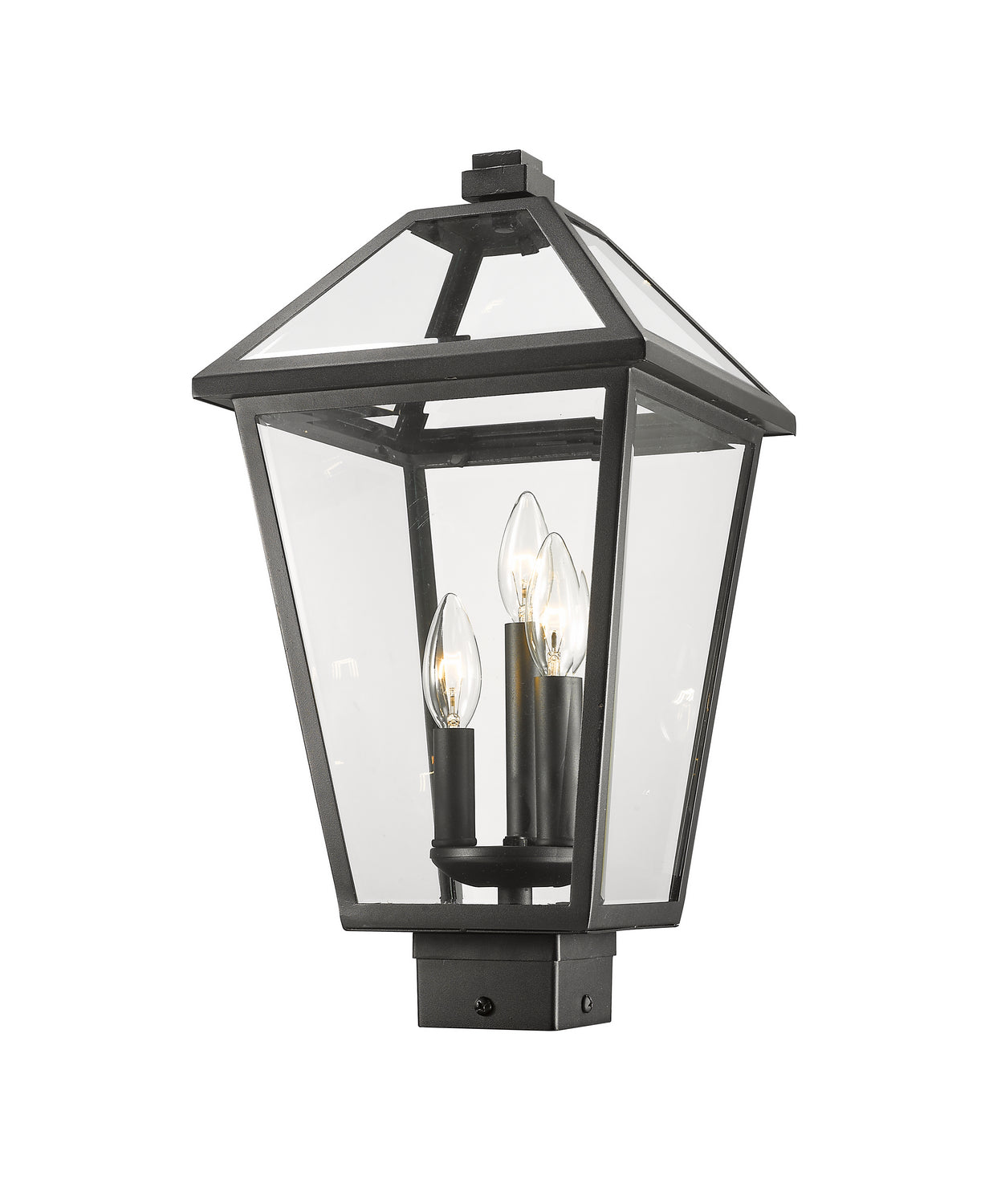 Z-Lite - 579PHBS-BK - Three Light Outdoor Post Mount Fixture - Talbot - Black