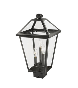 Z-Lite - 579PHBS-BK - Three Light Outdoor Post Mount Fixture - Talbot - Black