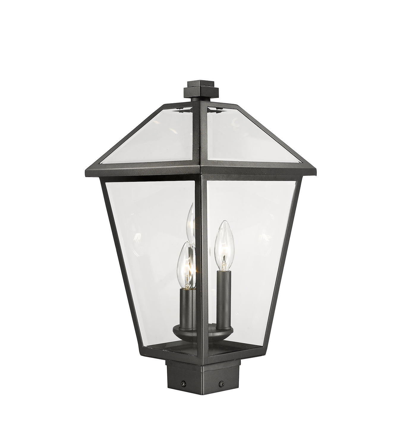 Z-Lite - 579PHBS-BK - Three Light Outdoor Post Mount Fixture - Talbot - Black