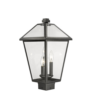 Z-Lite - 579PHBS-BK - Three Light Outdoor Post Mount Fixture - Talbot - Black