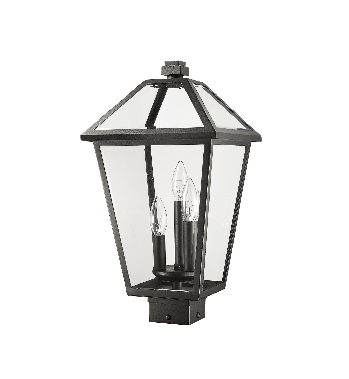 Z-Lite - 579PHBS-BK - Three Light Outdoor Post Mount Fixture - Talbot - Black