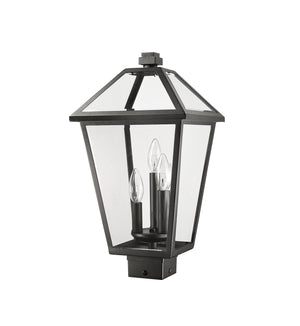 Z-Lite - 579PHBS-BK - Three Light Outdoor Post Mount Fixture - Talbot - Black