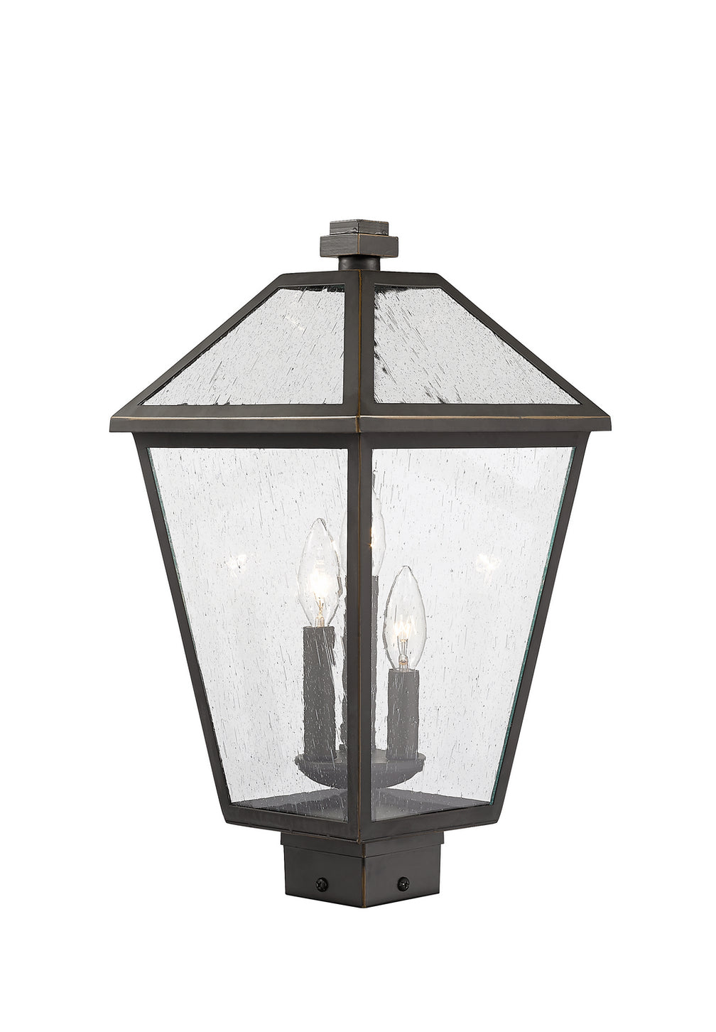 Z-Lite - 579PHBS-ORB - Three Light Outdoor Post Mount Fixture - Talbot - Oil Rubbed Bronze