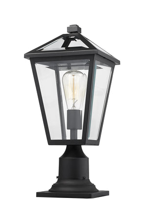 Z-Lite - 579PHMR-533PM-BK - One Light Outdoor Pier Mounted Fixture - Talbot - Black