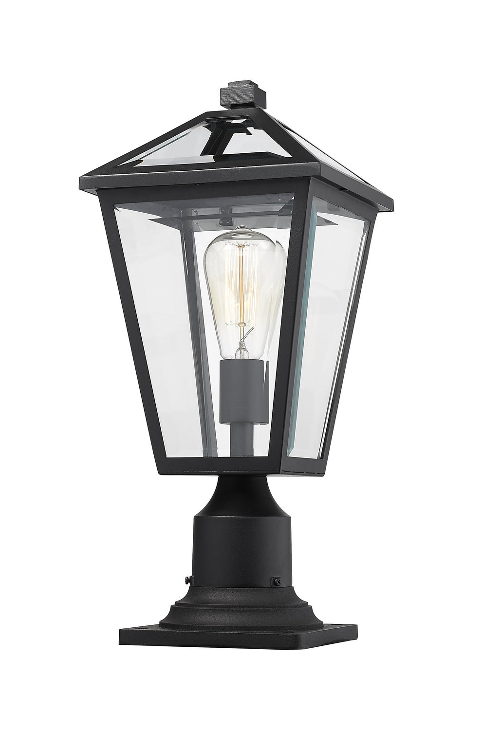 Z-Lite - 579PHMR-533PM-BK - One Light Outdoor Pier Mounted Fixture - Talbot - Black