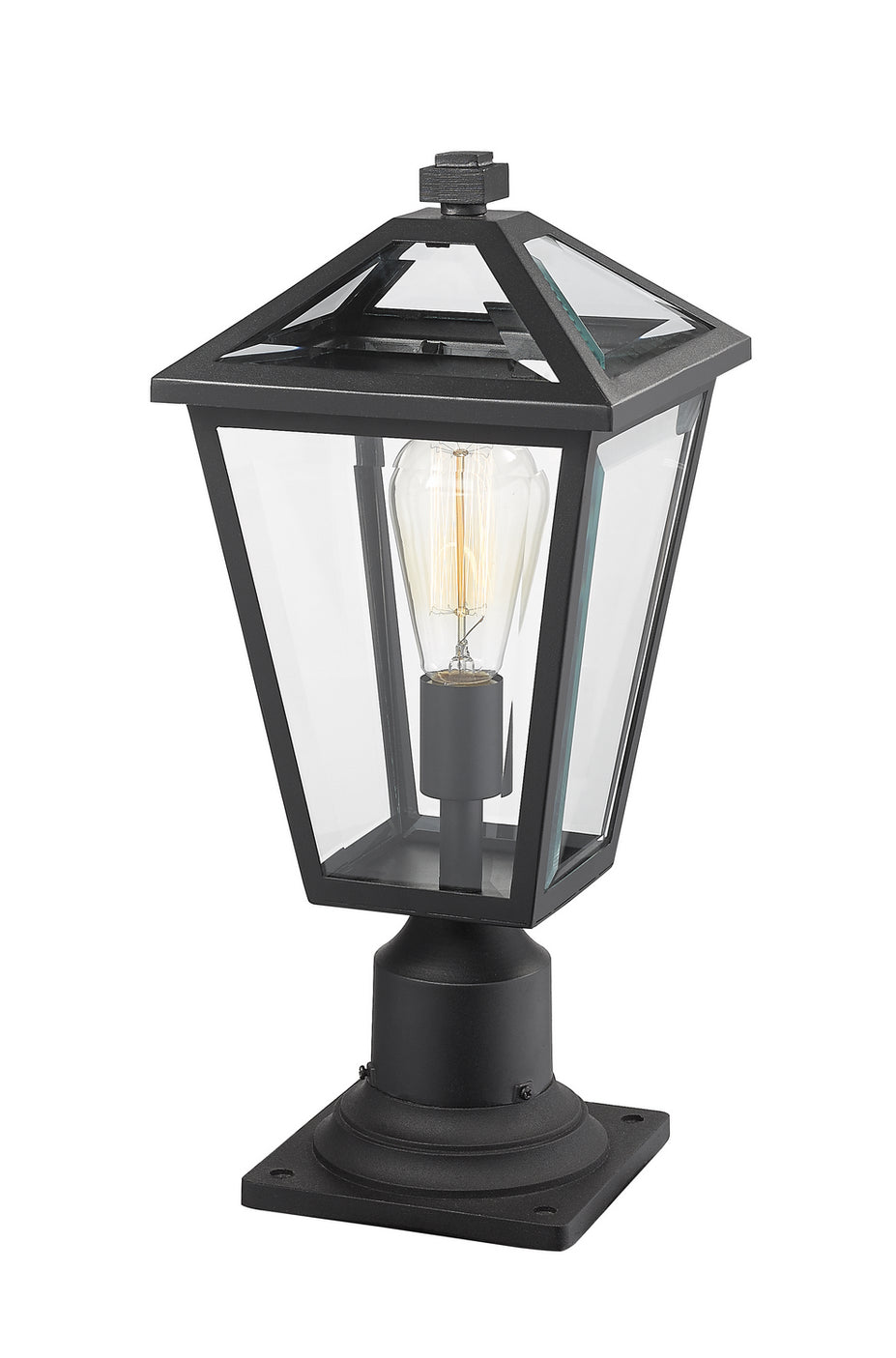 Z-Lite - 579PHMR-533PM-BK - One Light Outdoor Pier Mounted Fixture - Talbot - Black