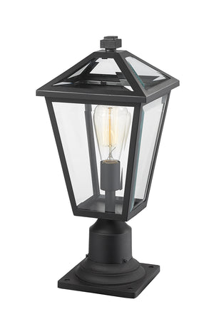 Z-Lite - 579PHMR-533PM-BK - One Light Outdoor Pier Mounted Fixture - Talbot - Black
