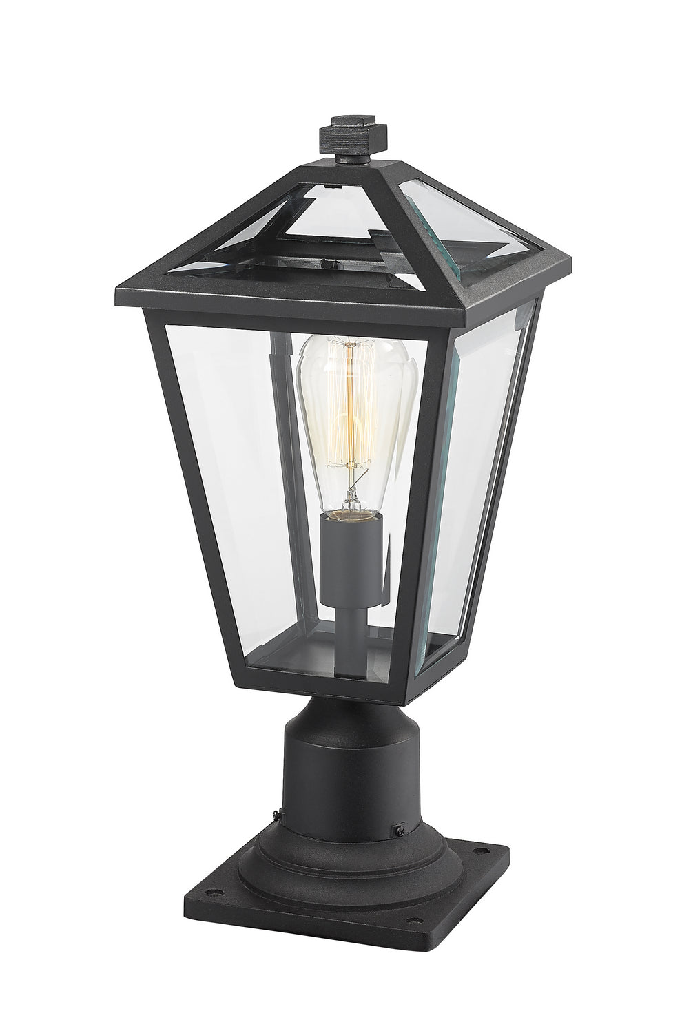 Z-Lite - 579PHMR-533PM-BK - One Light Outdoor Pier Mounted Fixture - Talbot - Black
