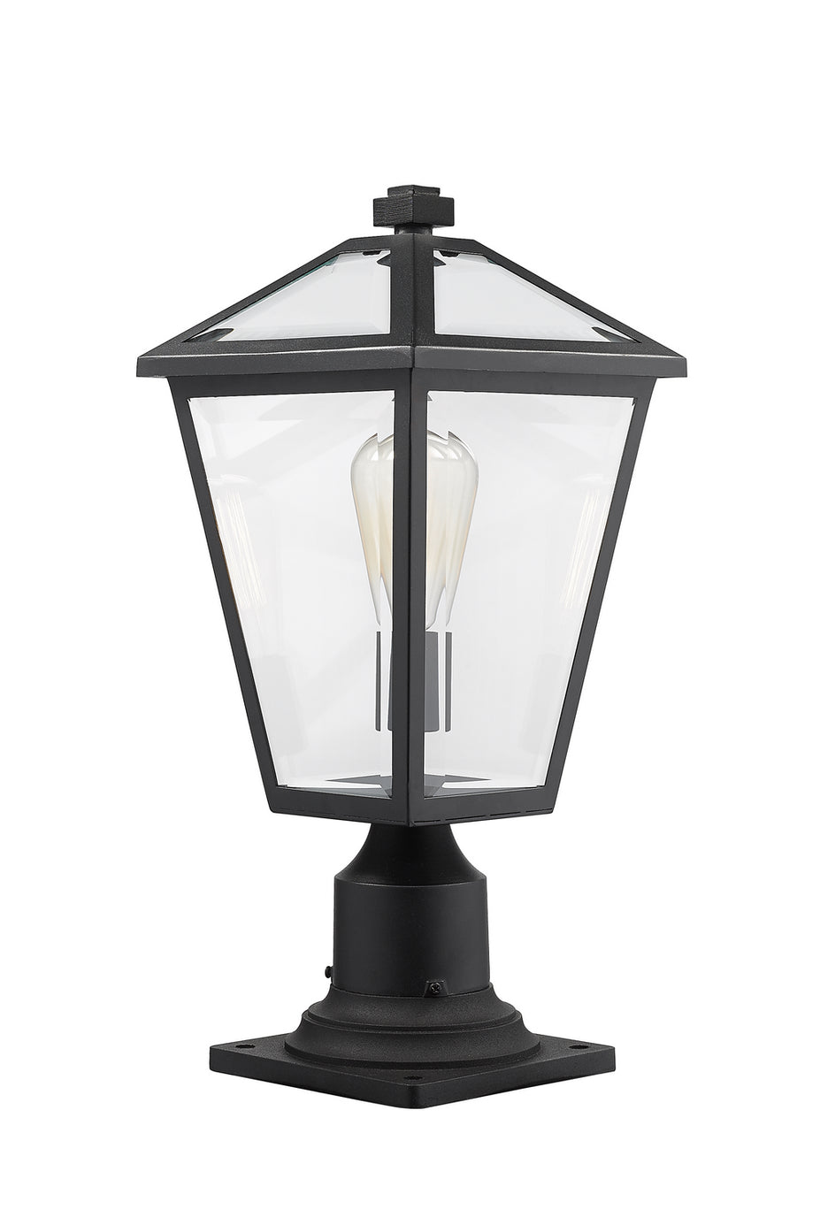 Z-Lite - 579PHMR-533PM-BK - One Light Outdoor Pier Mounted Fixture - Talbot - Black