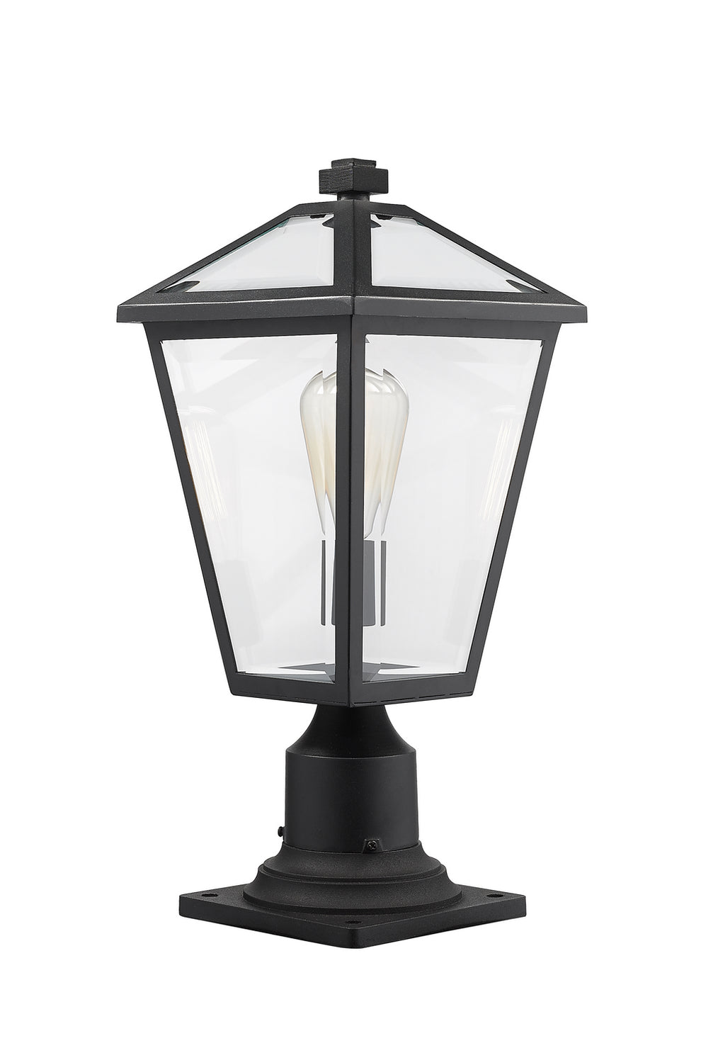 Z-Lite - 579PHMR-533PM-BK - One Light Outdoor Pier Mounted Fixture - Talbot - Black