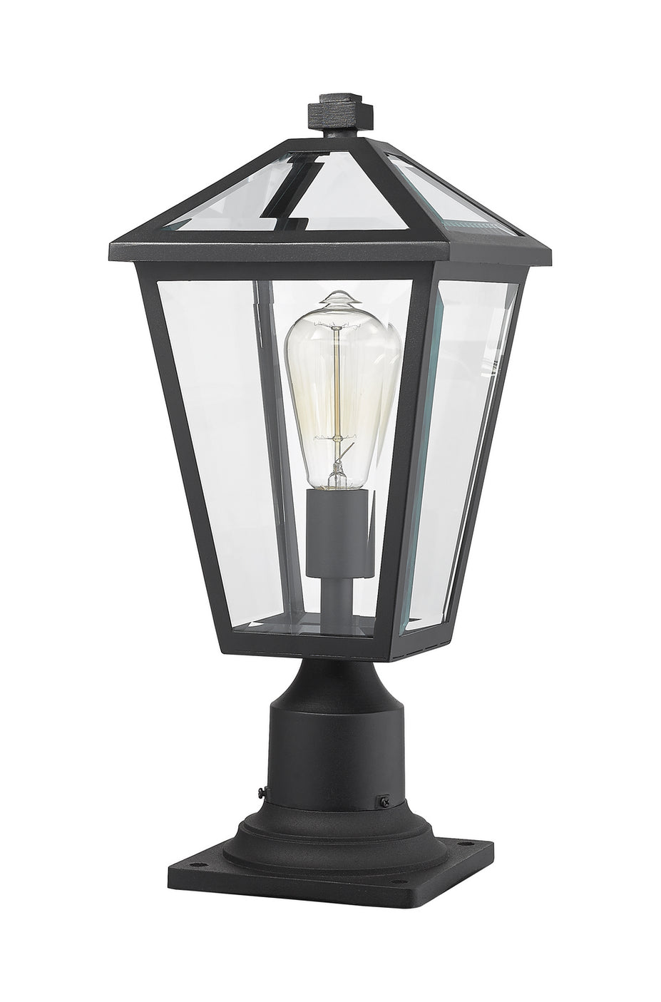 Z-Lite - 579PHMR-533PM-BK - One Light Outdoor Pier Mounted Fixture - Talbot - Black