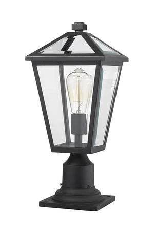 Z-Lite - 579PHMR-533PM-BK - One Light Outdoor Pier Mounted Fixture - Talbot - Black