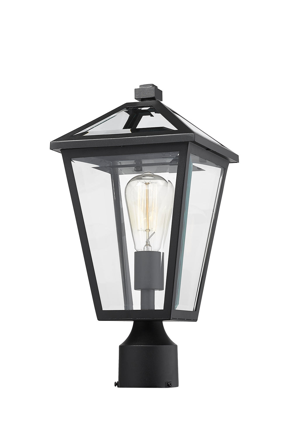 Z-Lite - 579PHMR-BK - One Light Outdoor Post Mount Fixture - Talbot - Black