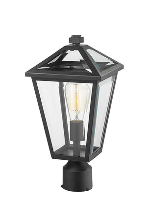 Z-Lite - 579PHMR-BK - One Light Outdoor Post Mount Fixture - Talbot - Black