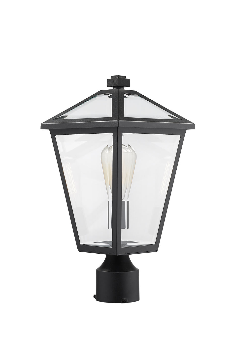 Z-Lite - 579PHMR-BK - One Light Outdoor Post Mount Fixture - Talbot - Black