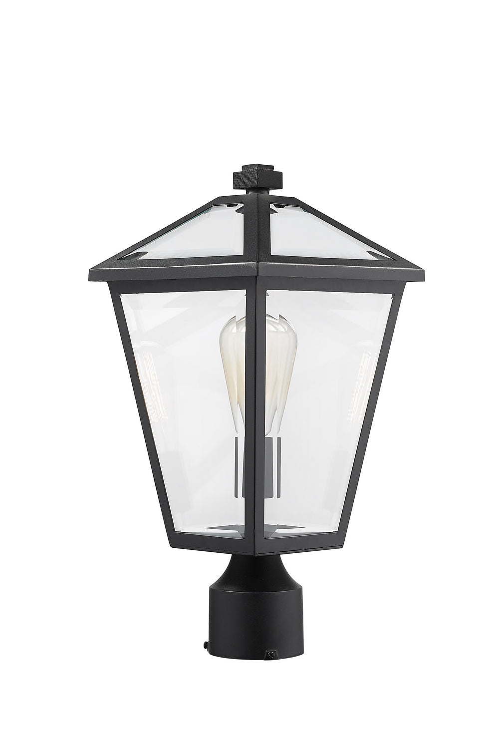 Z-Lite - 579PHMR-BK - One Light Outdoor Post Mount Fixture - Talbot - Black