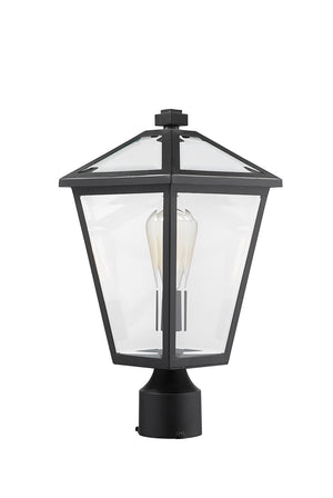 Z-Lite - 579PHMR-BK - One Light Outdoor Post Mount Fixture - Talbot - Black