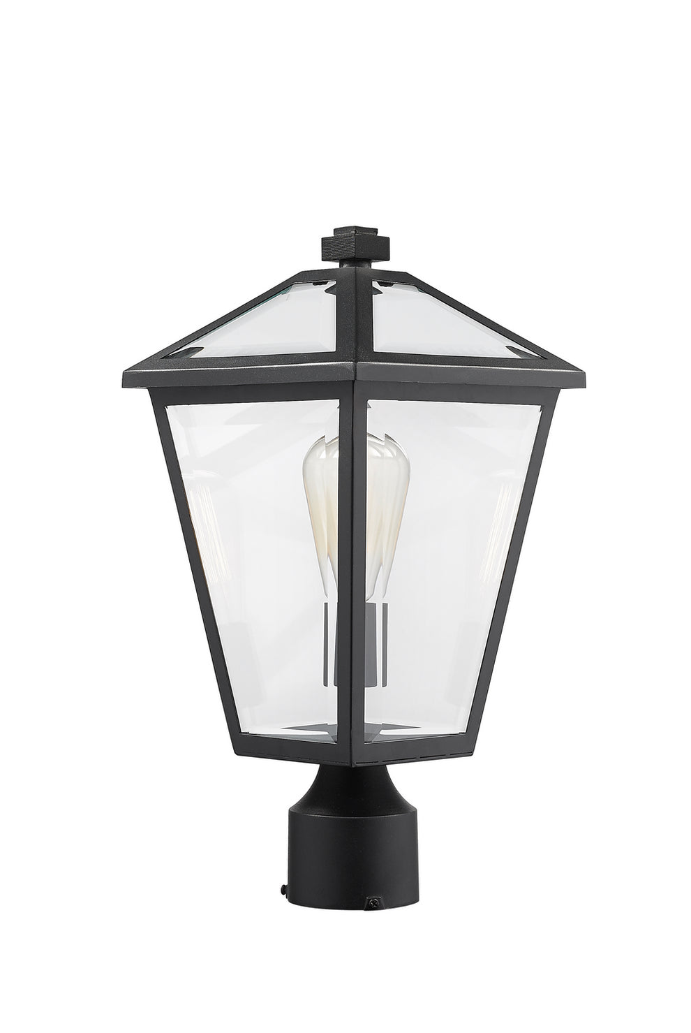 Z-Lite - 579PHMR-BK - One Light Outdoor Post Mount Fixture - Talbot - Black