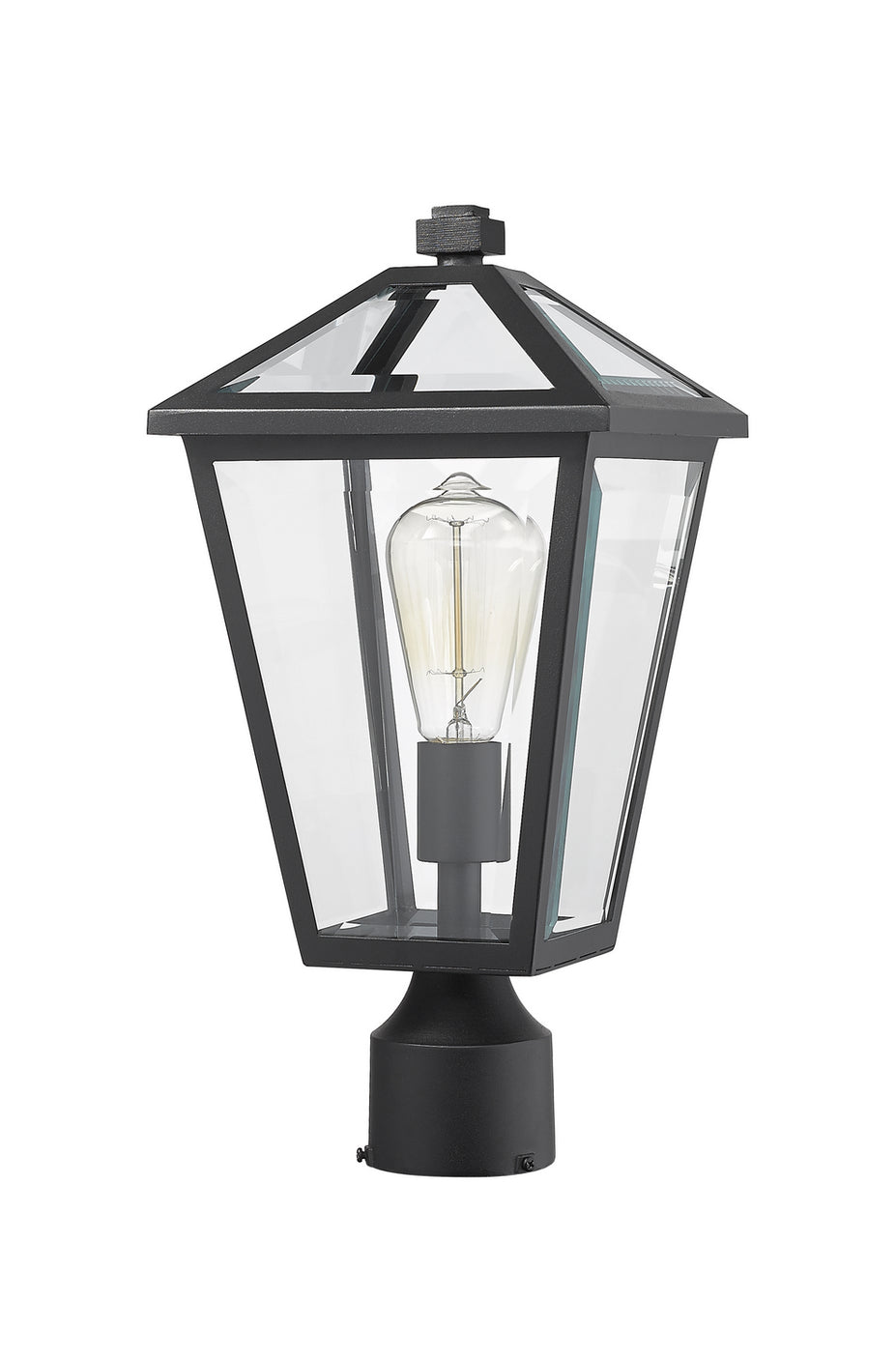 Z-Lite - 579PHMR-BK - One Light Outdoor Post Mount Fixture - Talbot - Black