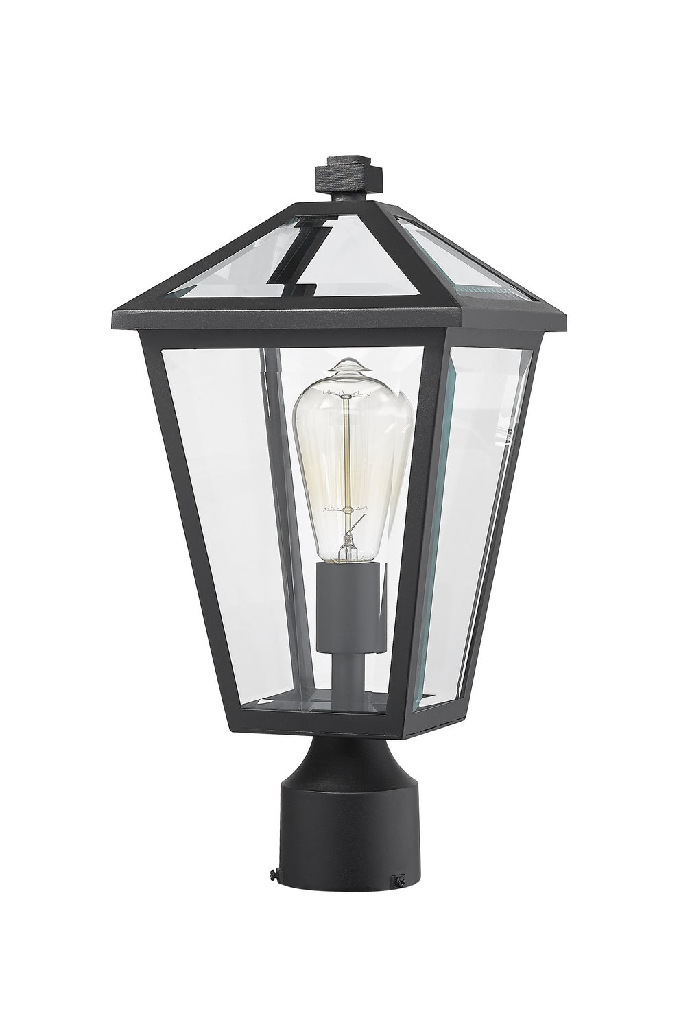 Z-Lite - 579PHMR-BK - One Light Outdoor Post Mount Fixture - Talbot - Black