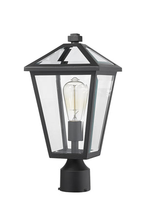 Z-Lite - 579PHMR-BK - One Light Outdoor Post Mount Fixture - Talbot - Black
