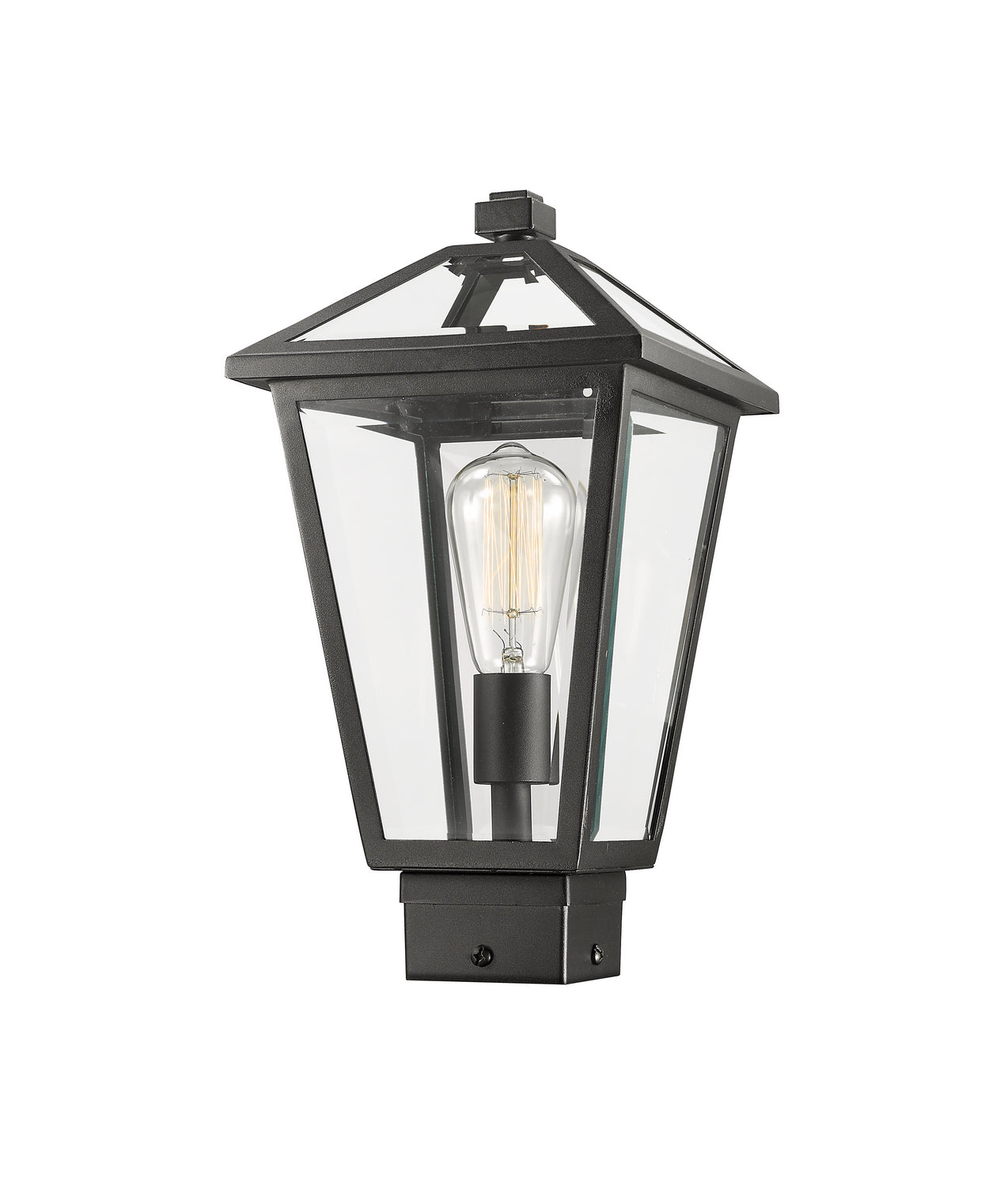 Z-Lite - 579PHMS-BK - One Light Outdoor Post Mount Fixture - Talbot - Black