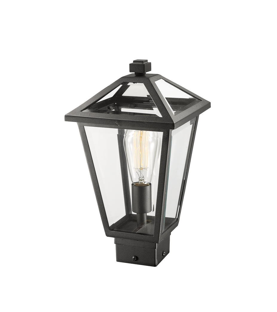 Z-Lite - 579PHMS-BK - One Light Outdoor Post Mount Fixture - Talbot - Black